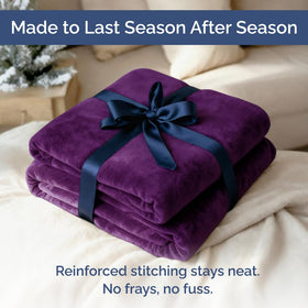 CGK Unlimited machine washable blanket easy care in cold water.