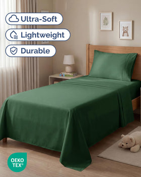 Close-up of brushed microfiber texture on CGK Unlimited sheet