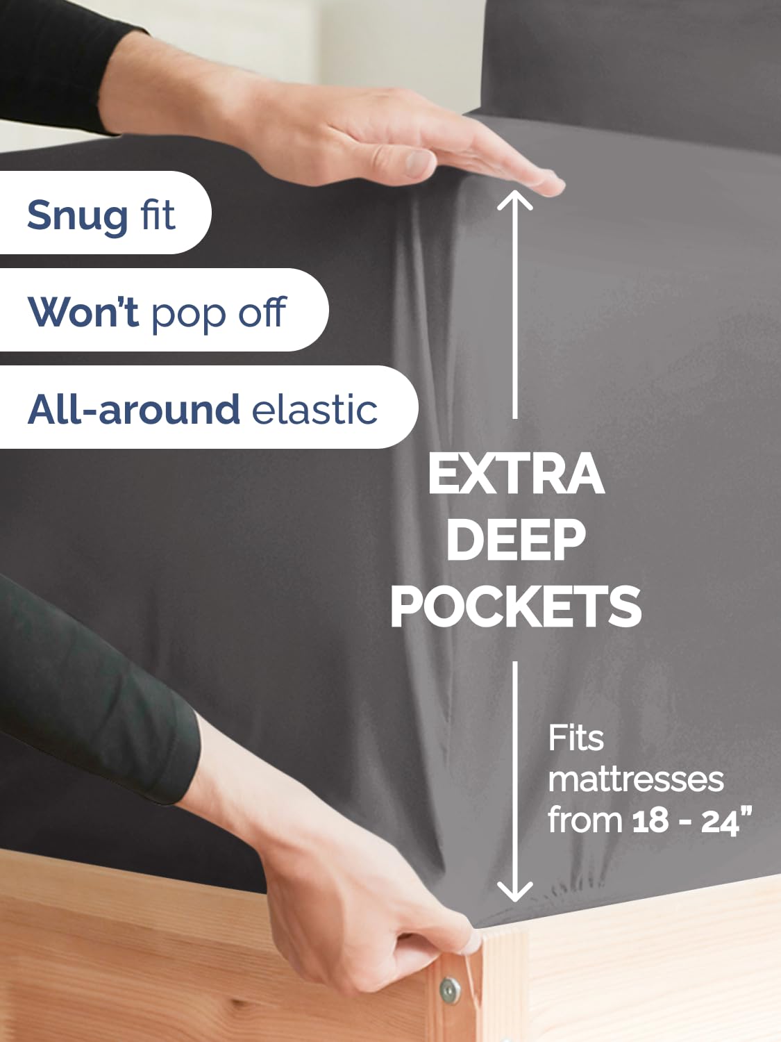 CGK Unlimited microfiber sheets offer a soft, breathable feel ideal for year-round comfort.