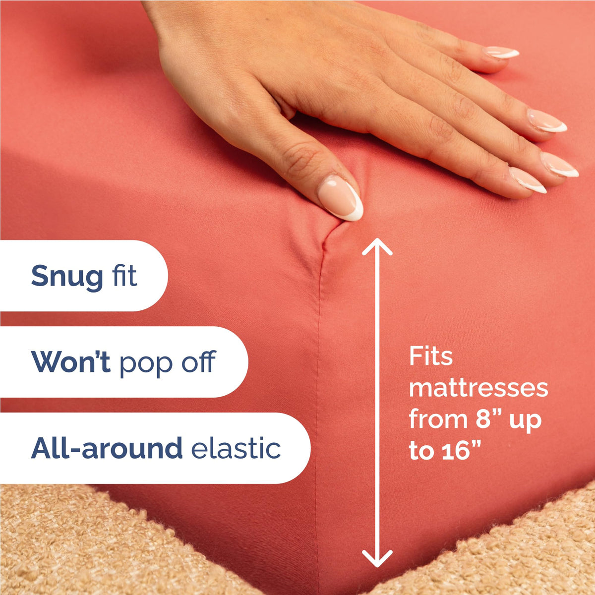 CGK Unlimited microfiber weave detail highlights lightweight, luxurious softness.