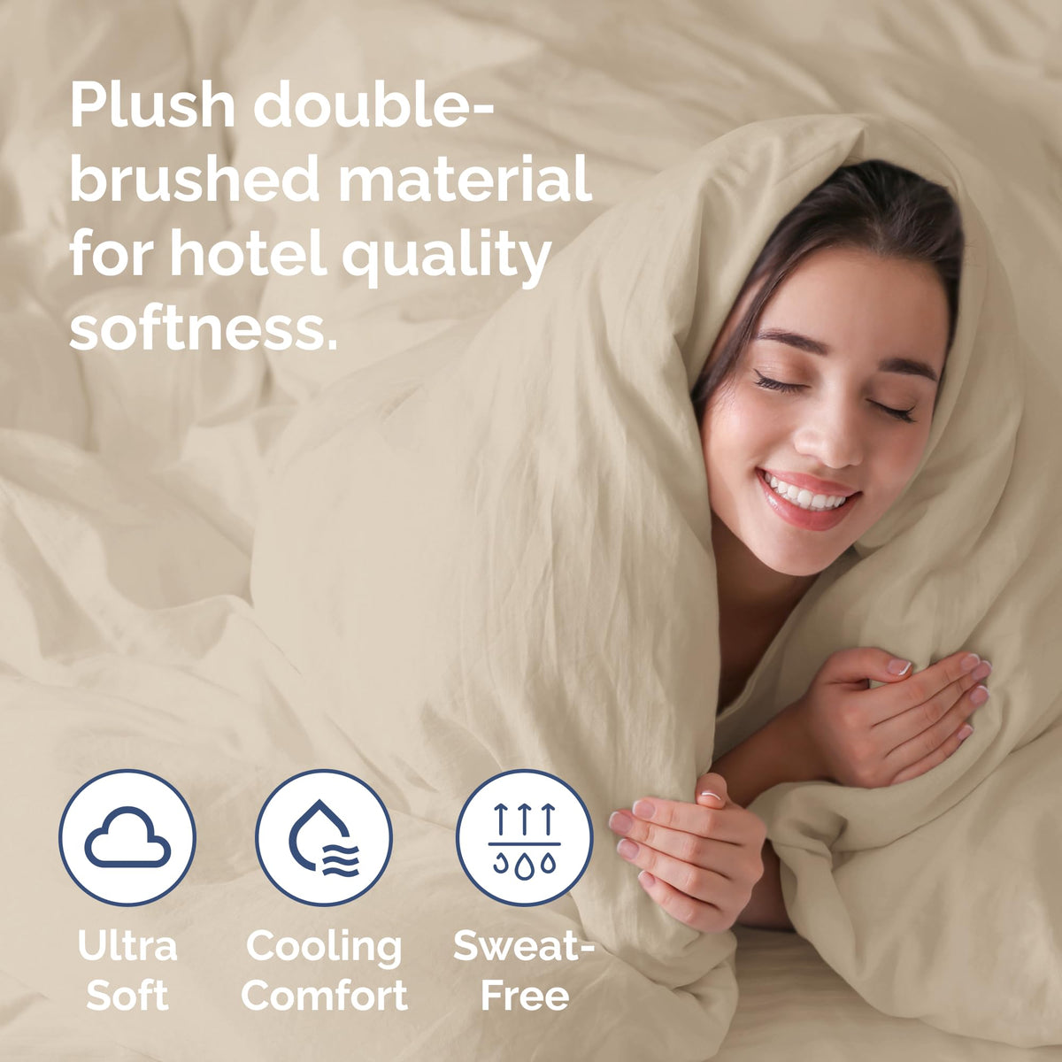 CGK Unlimited pillow shams 20x26 front view styled with the duvet cover