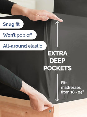 CGK Unlimited pillowcases with secure closures keep pillows neatly in place.