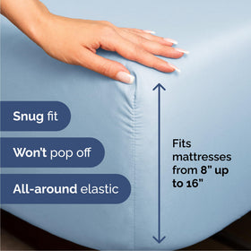 CGK Unlimited queen sheet set pillowcases highlighted soft pillow comfort.