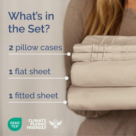 CGK Unlimited queen fitted sheet demonstrates deep pockets for secure fit.