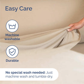 CGK Unlimited breathable microfiber set cools warm nights for comfortable sleep.