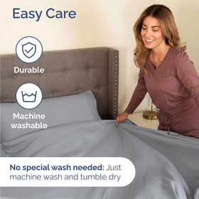 CGK Unlimited deep-pocket fit supports mattresses up to 16 inches