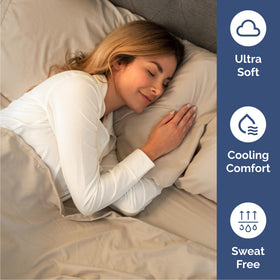 CGK Unlimited queen deep pockets ensure a snug fit on most mattresses.