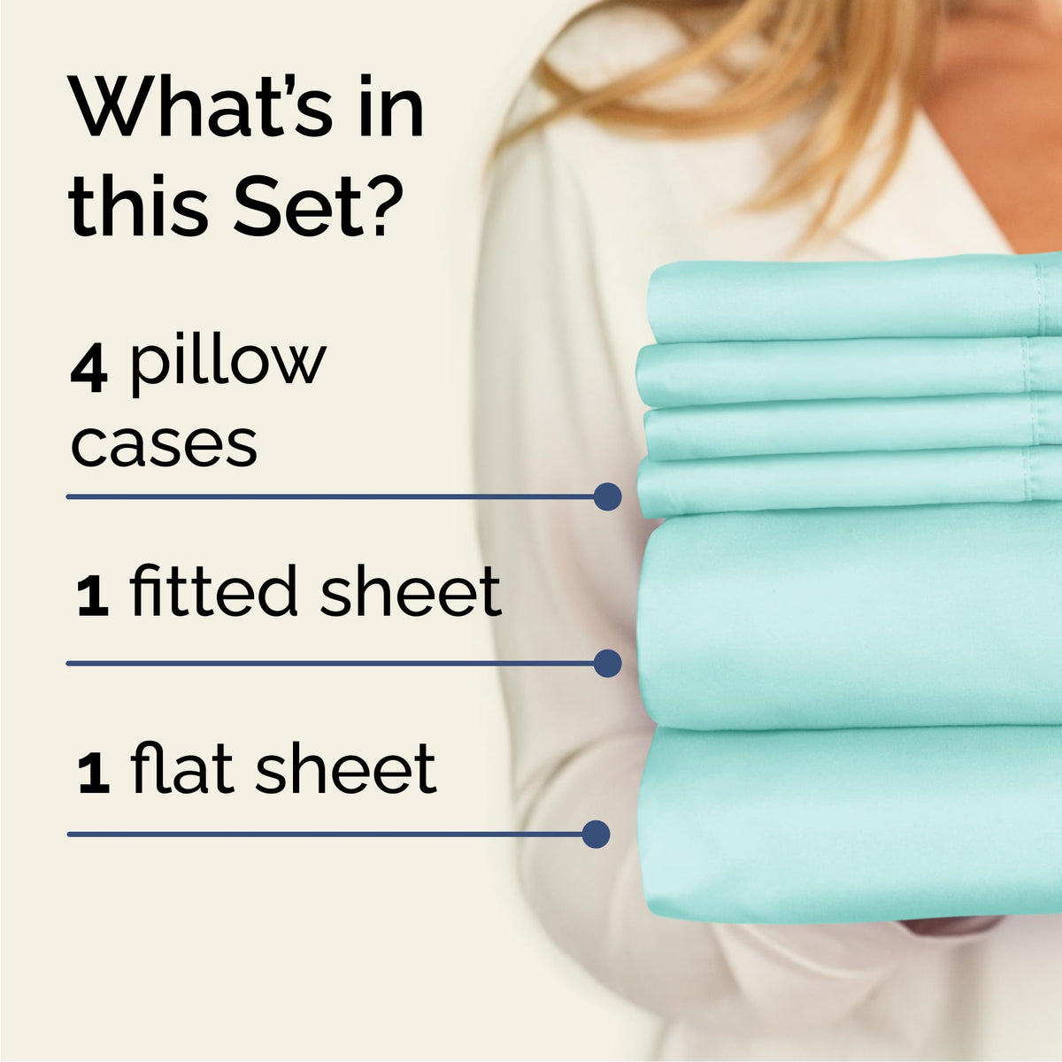 CGK Unlimited Queen flat sheet, 90x102 inches, drapes smoothly for bed styling.