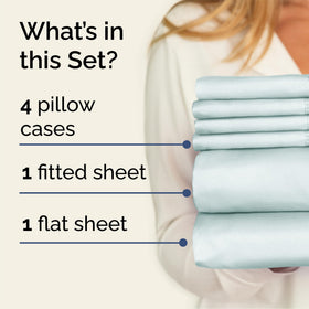 CGK Unlimited queen fitted sheet with deep pockets fits up to 16 inches for a smooth look