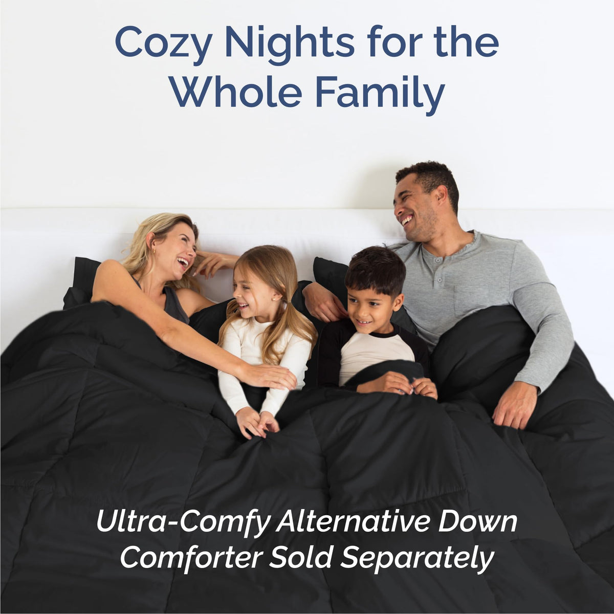 CGK Unlimited Queen bedding set in black delivers hotel-style luxury at home.