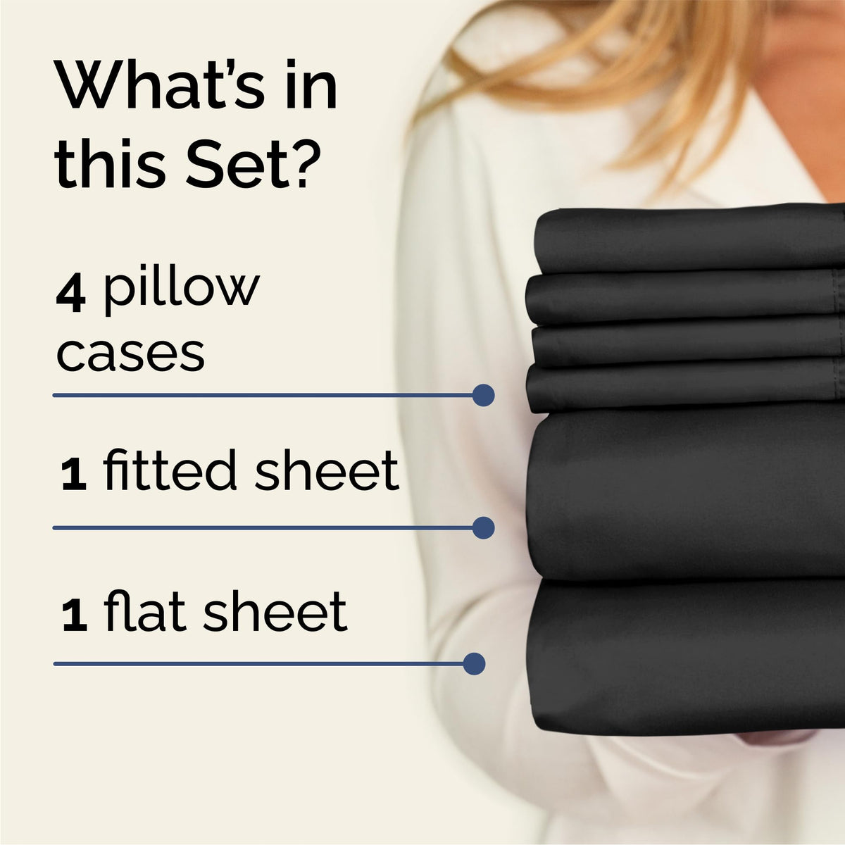 CGK Unlimited Queen fitted sheet in black fits tall mattresses securely.