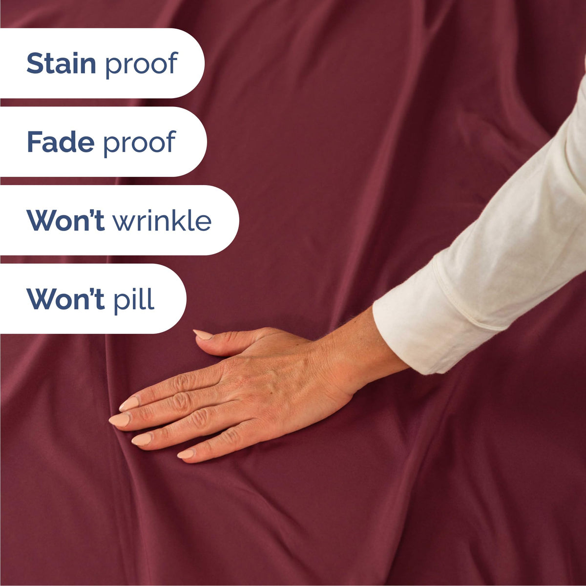 CGK Unlimited breathable microfiber fabric feels light and soft.