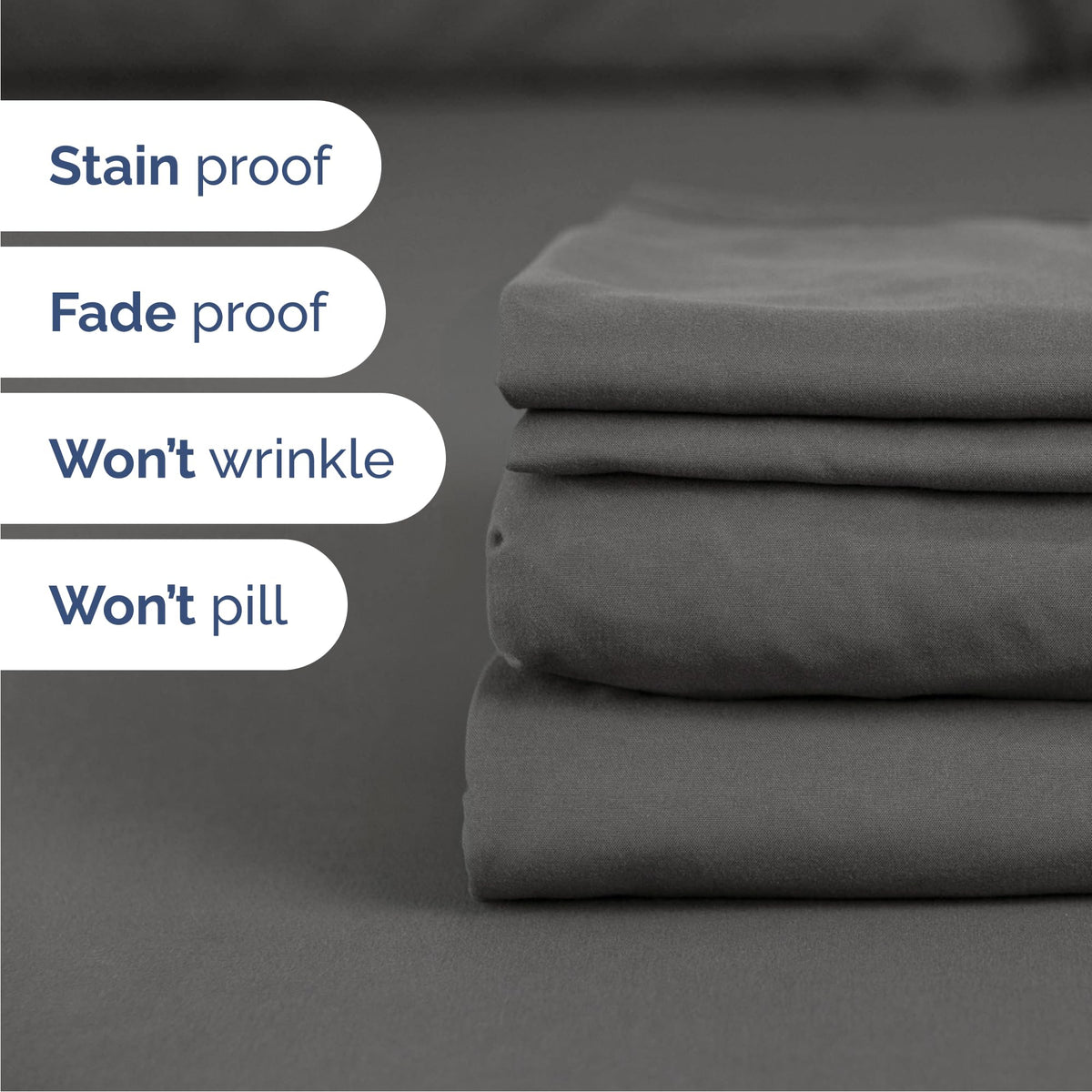 CGK Unlimited brushed microfiber fabric feels soft and lightweight.