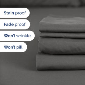CGK Unlimited brushed microfiber fabric feels soft and lightweight.