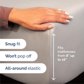 CGK Unlimited deep-pocket easy-fit sheets fit mattresses up to 16 inches