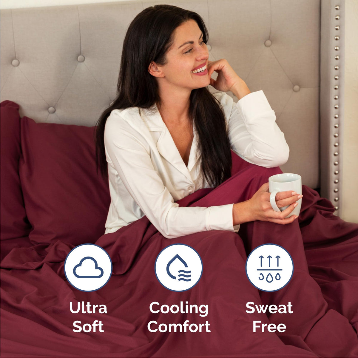 CGK Unlimited deep-pocket design fits mattresses up to 16 inches.