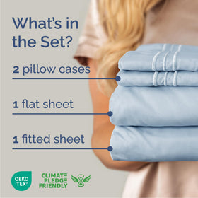 CGK Unlimited queen fitted sheet showing deep pockets for thick mattresses