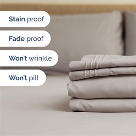 CGK Unlimited flat sheet 102 by 90 inches pairs with fitted sheet 80 by 60 inches