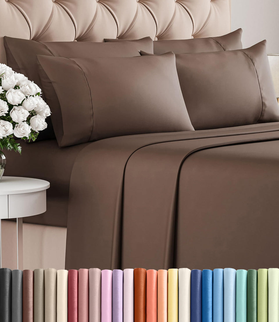 CGK Unlimited Queen Sheet Set packaging displays premium branding and easy care.