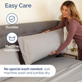 CGK Unlimited wrinkle-free microfiber sheets simplify laundry and care