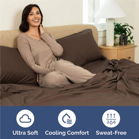 CGK Unlimited Queen Sheet Set four pillowcases highlight coordinated bedding.