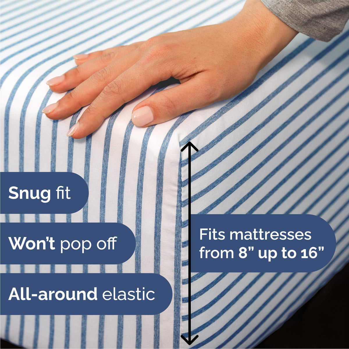 CGK Unlimited soft brushed microfiber texture delivers silky, breathable comfort.