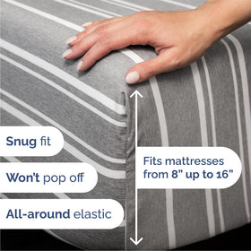 CGK Unlimited brushed microfiber feels silky and breathable for a soft night’s sleep.