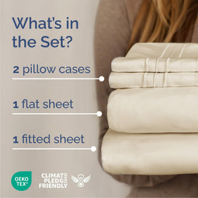 CGK Unlimited queen-size fitted sheet with deep pockets for secure mattress fit