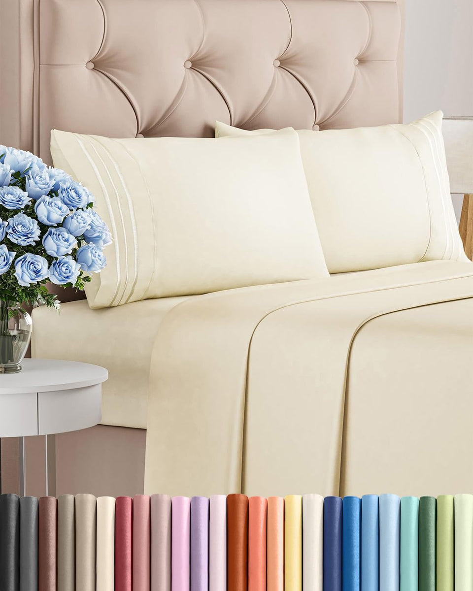 CGK Unlimited queen-size flat sheet showing breathable cooling for cooler sleep