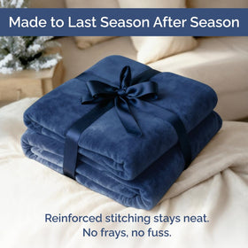 CGK Unlimited royal blue cozy living space setup