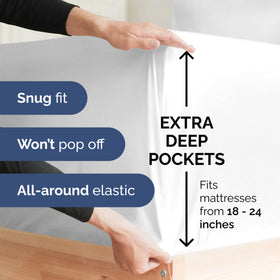 CGK Unlimited sateen-weave cotton offers silky-soft texture for hotel-like comfort