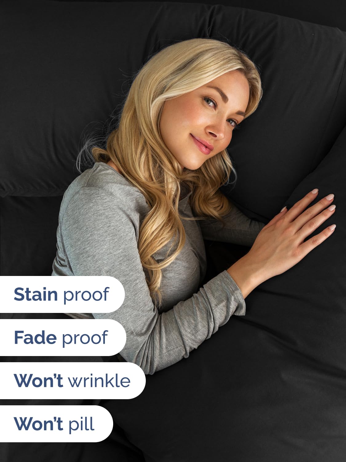 CGK Unlimited secure-fit elastic keeps fitted sheet in place