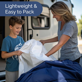 CGK Unlimited breathable fabric helps you stay cool through warm RV nights