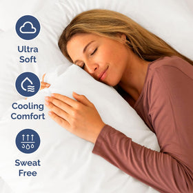 Antique white CGK Unlimited set adds hotel-like elegance to your RV bed.