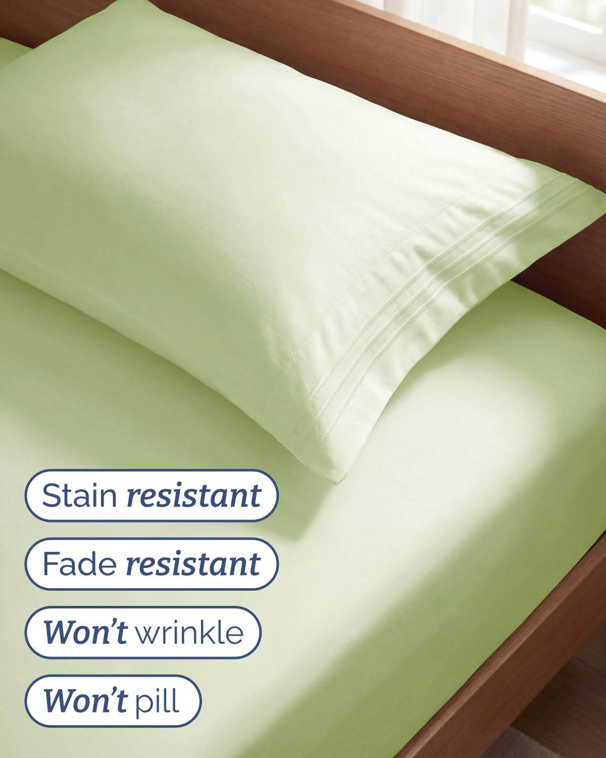CGK Unlimited soft breathable microfiber sheet feels cool and smooth