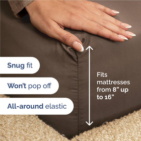 CGK Unlimited soft, breathable microfibre sheets feel silky and cool.