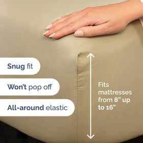 CGK Unlimited soft-brushed microfiber sheets feel silky and breathable.