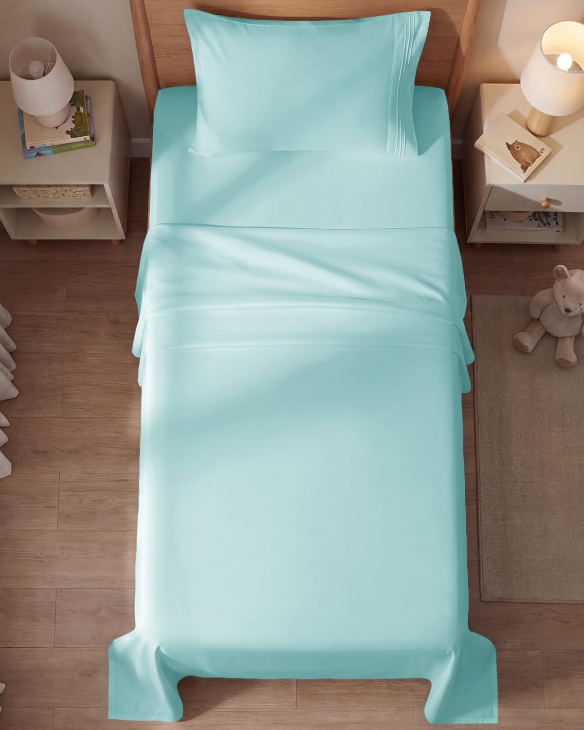 CGK Unlimited spa blue microfiber close-up emphasizing ultra-soft surface