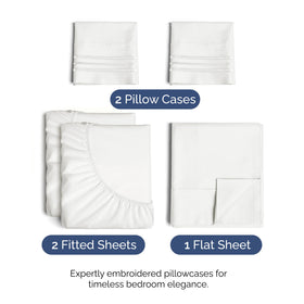CGK Unlimited Split King Antique White fitted sheets fit deep mattresses securely