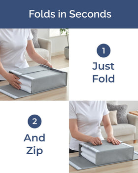 CGK Unlimited stackable closet storage maximizes space for neat, side-by-side organization.
