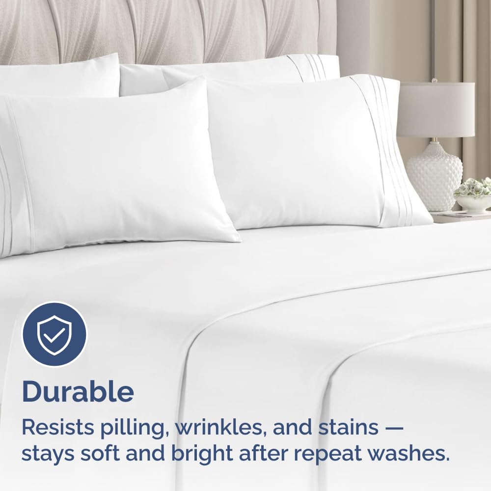 CGK Unlimited Standard Pillow Cases on bed demonstrate smooth drape and wrinkle resistance