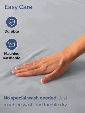 CGK Unlimited 18-24 inch deep pockets accommodate toppers for a stable sleeping surface