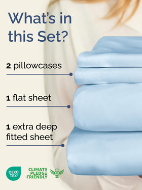 CGK Unlimited topper-friendly fitted sheet reduces corner lift for toppers