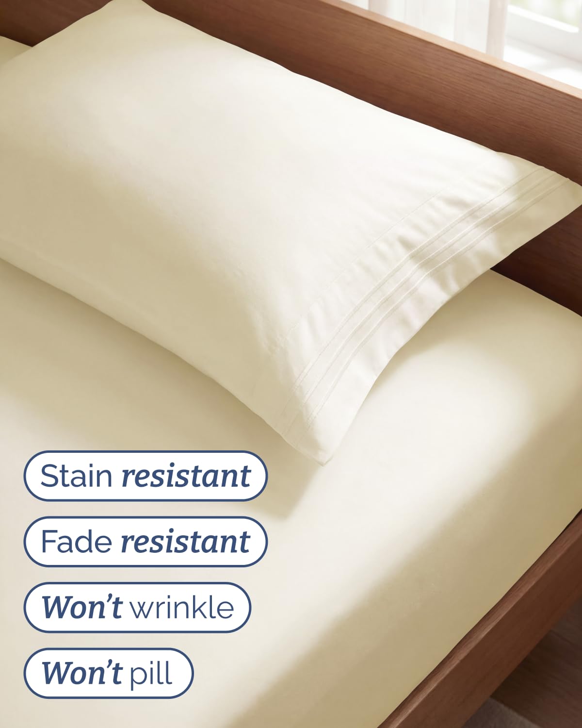 CGK Unlimited deep-pocket design illustration on close-up shows compatibility with tall mattresses