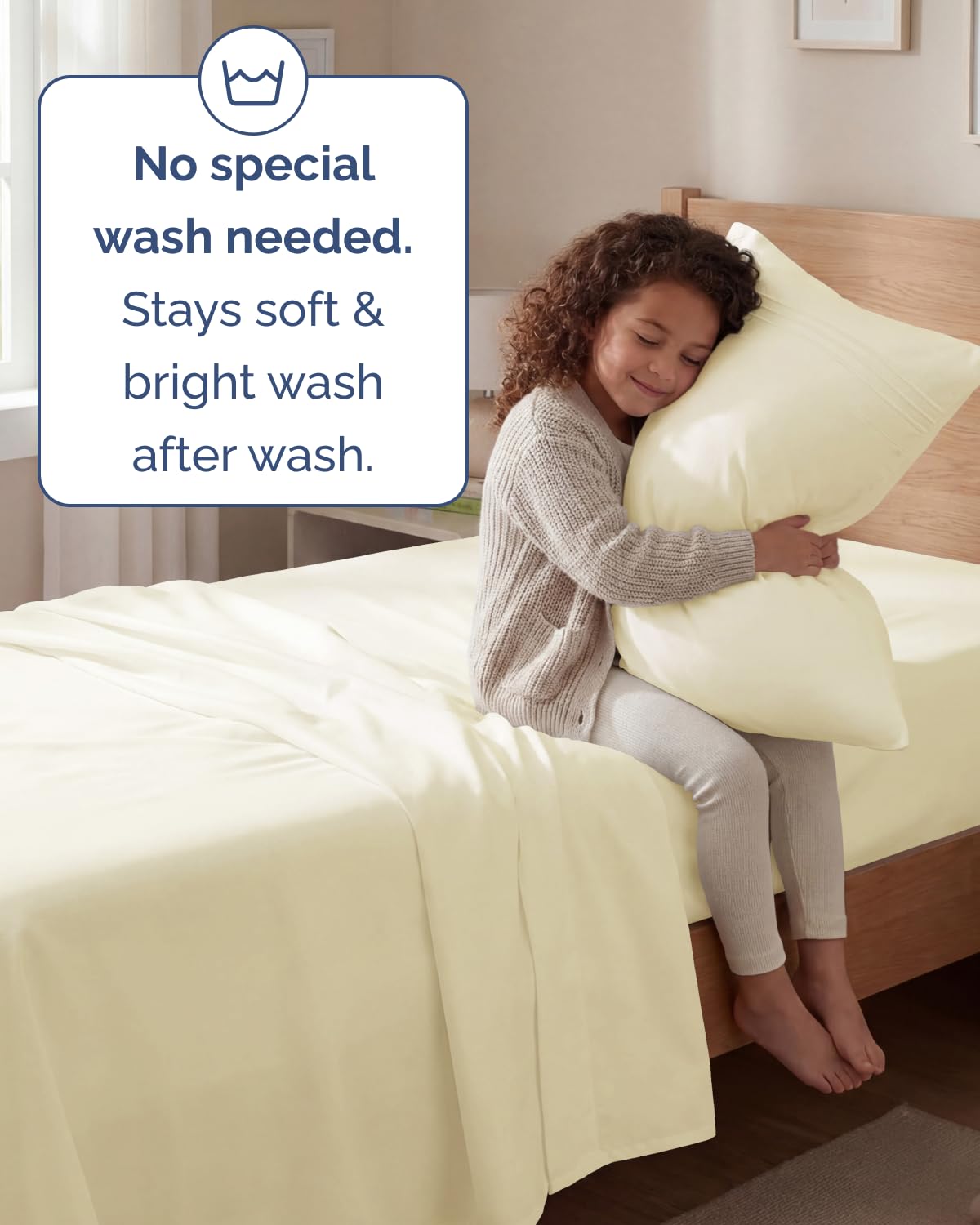 CGK Unlimited off-white color close-up adds hotel-style elegance to any bed