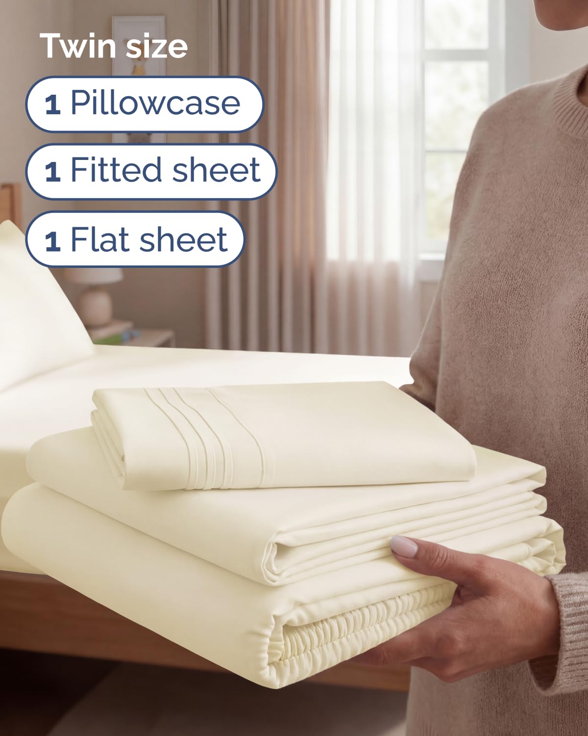 CGK Unlimited pillow case close-up emphasizes smooth stitching and soft feel