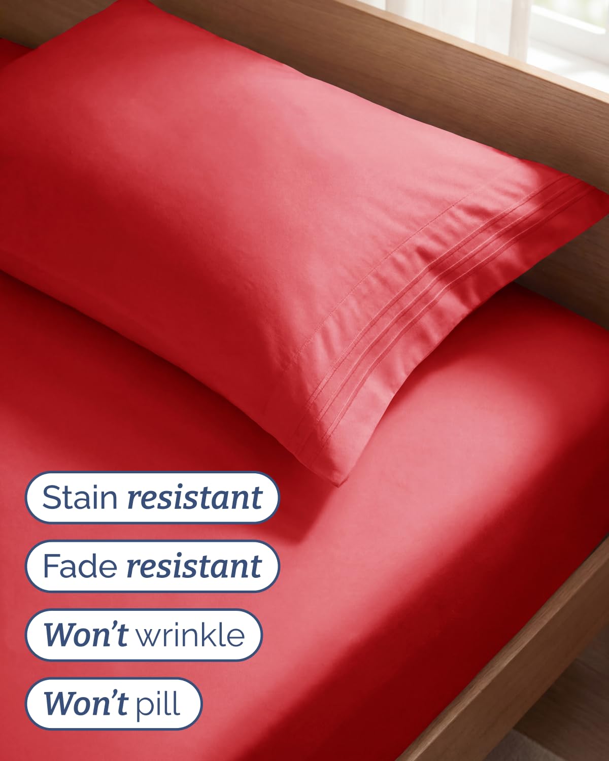 CGK Unlimited Twin 3pc sheet set hotel luxury look in a stylish bedroom