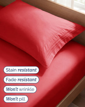 CGK Unlimited Twin 3pc sheet set hotel luxury look in a stylish bedroom