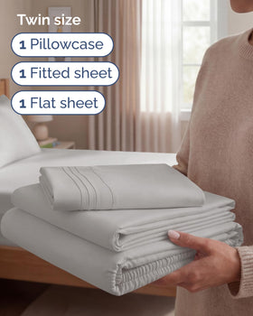 CGK Unlimited pillow case from the set offers ultra-soft fabric for gentle nightly contact.
