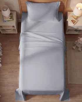 CGK Unlimited packaging for twin sheet set in steel blue
